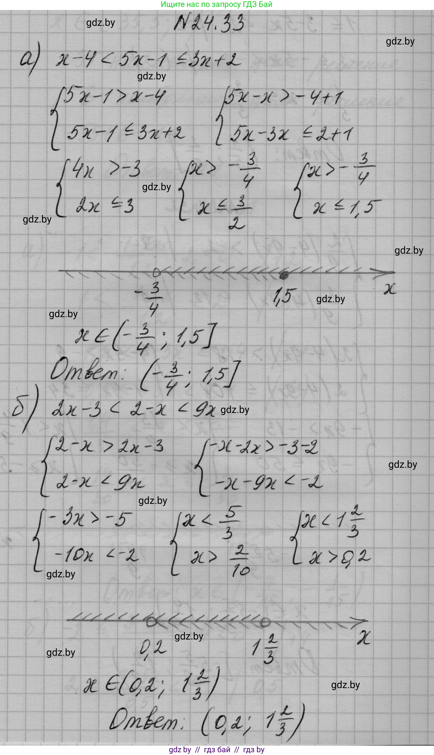 Алгебра, 7-9 класс Сборник задач, авторы: Арефьева Ирина Глебовна, Пирютко Ольга Николаевна, издательство Народная асвета, Минск, 2020, страница 118, номер 24.33, Решение