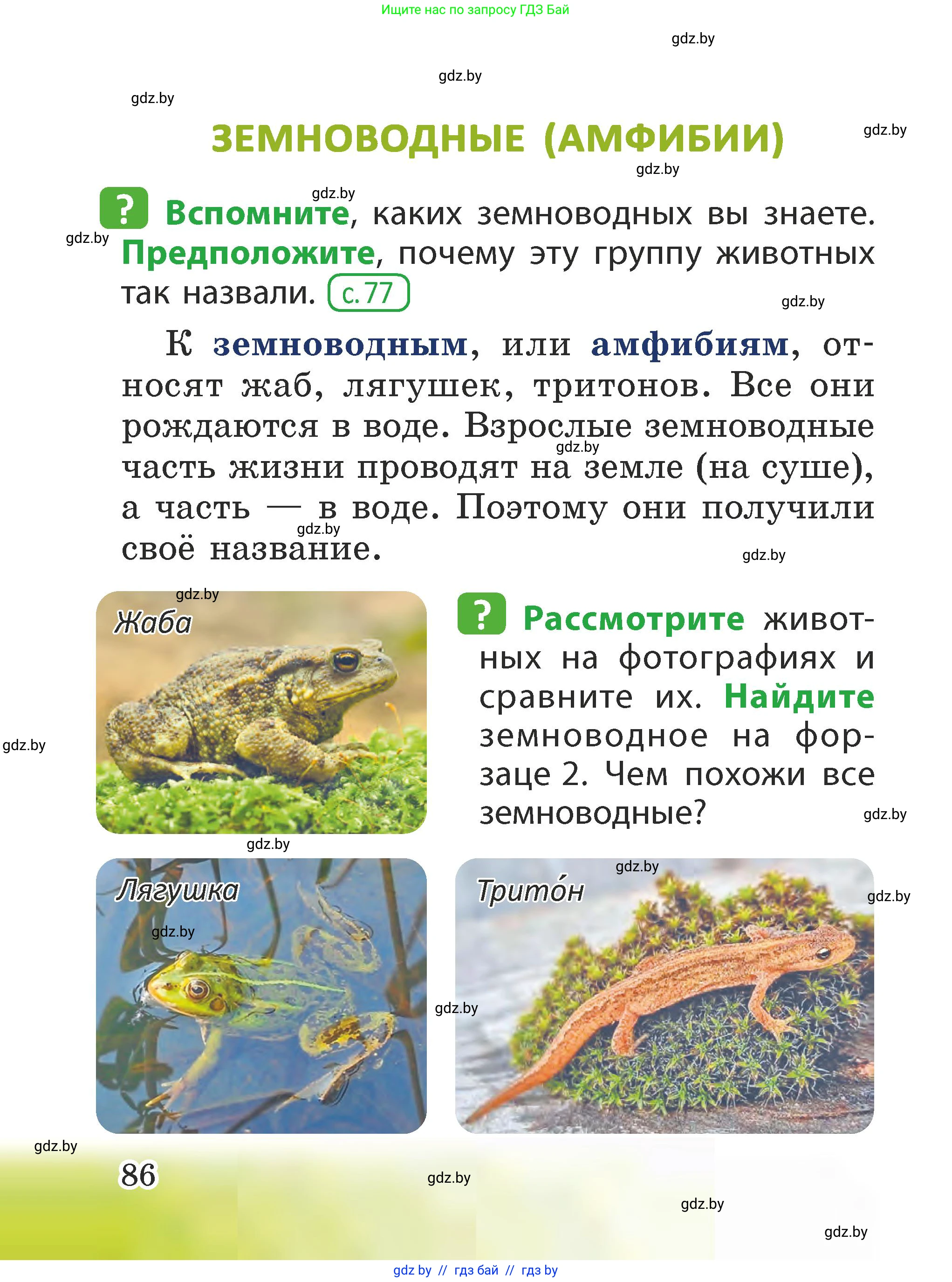 Человек и мир, 2 класс Учебник, авторы: Трафимова Галина Владимировна, Трафимов Сергей Анатольевич, издательство Академия образования, Минск, 2024, страница 86