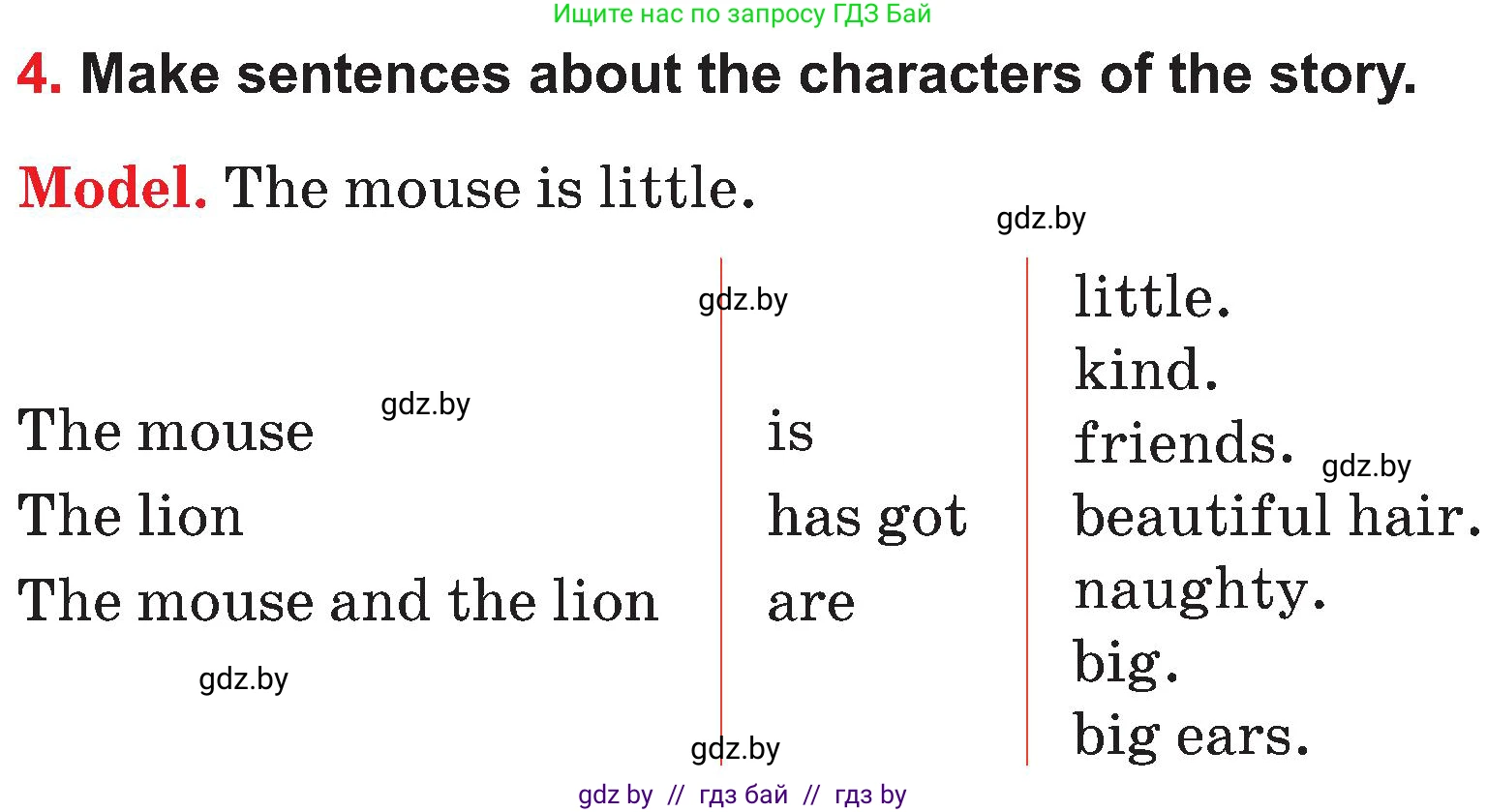 Английский язык (english), 4 класс Учебник (Student's book), авторы: Лапицкая Людмила Михайловна (Lapitskaya Ludmila), Седунова Наталья Михайловна (Sedunova Natalia), издательство Адукацыя i выхаванне, Минск, 2024, бирюзового цвета, Часть ( Part) 1, страница 33, номер 4, Условие