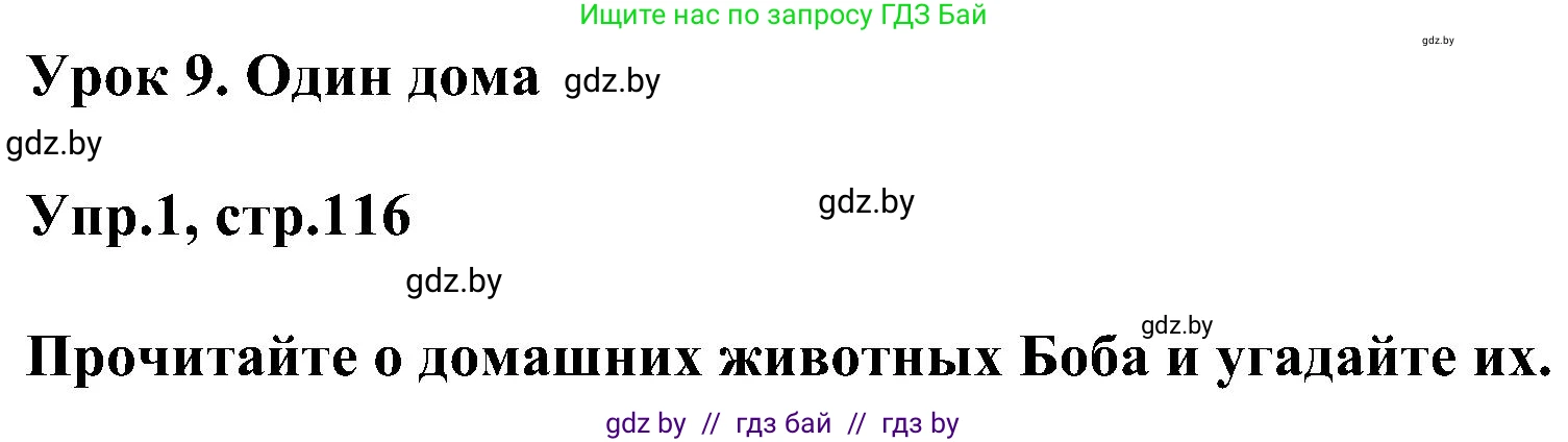 Английский язык (english), 4 класс Учебник (Student's book), авторы: Лапицкая Людмила Михайловна (Lapitskaya Ludmila), Седунова Наталья Михайловна (Sedunova Natalia), издательство Адукацыя i выхаванне, Минск, 2024, бирюзового цвета, Часть ( Part) 1, страница 116, номер 1, Решение 1