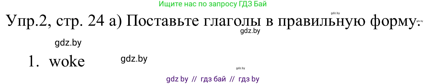 Английский язык (english), 5 класс практикум (activity book ), авторы: Демченко Наталья Валентиновна, Севрюкова Татьяна Юрьевна, Наумова Елена Георгиевна, Лапицкая Людмила Михайловна (Lapitskaya Ludmila), Юхнель Наталья Валентиновна, издательство Аверсэв, Минск, 2019, зелёного цвета, Часть 1, страница 24, номер 2, Решение 2
