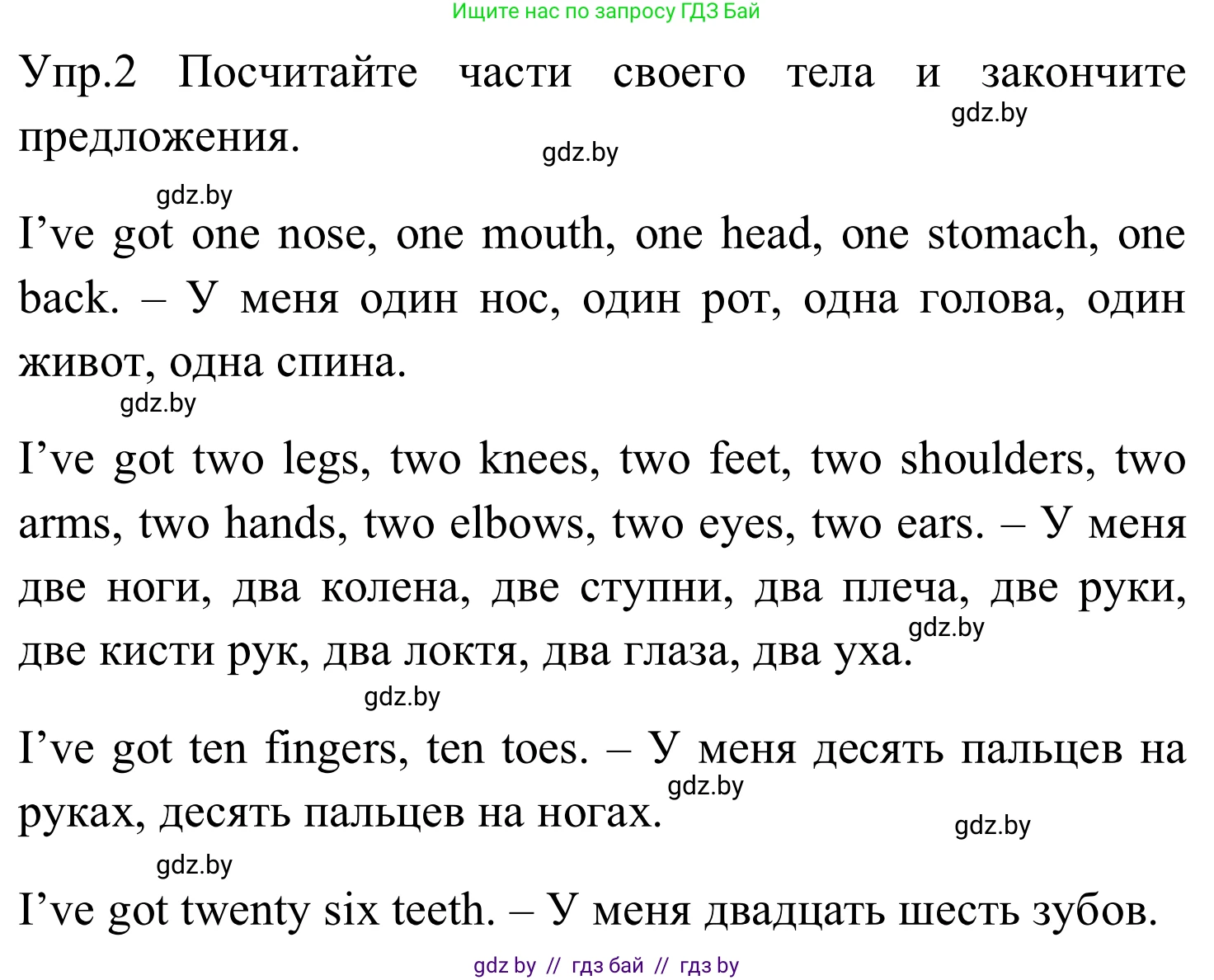 Английский язык (english), 5 класс практикум (activity book ), авторы: Демченко Наталья Валентиновна, Севрюкова Татьяна Юрьевна, Наумова Елена Георгиевна, Лапицкая Людмила Михайловна (Lapitskaya Ludmila), Юхнель Наталья Валентиновна, издательство Аверсэв, Минск, 2019, зелёного цвета, Часть 2, страница 3, номер 2, Решение 2