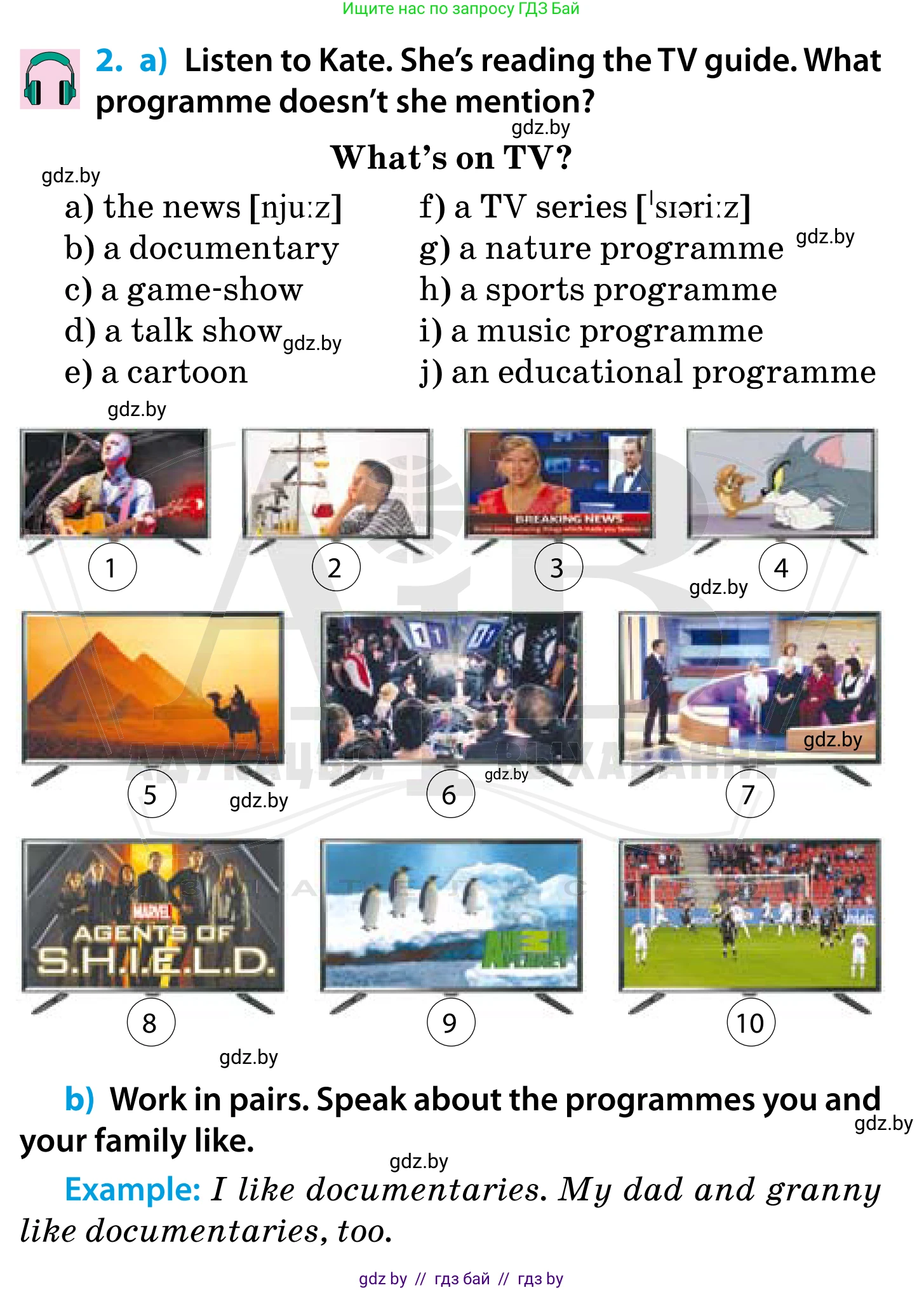 Английский язык (english), 5 класс Учебник, авторы: Демченко Наталья Валентиновна, Севрюкова Татьяна Юрьевна, Наумова Елена Георгиевна, Юхнель Наталья Валентиновна, Лапицкая Людмила Михайловна (Lapitskaya Ludmila), издательство Адукацыя i выхаванне, Минск, 2017, Часть ( Part) 1, страница 66, номер 2, Условие