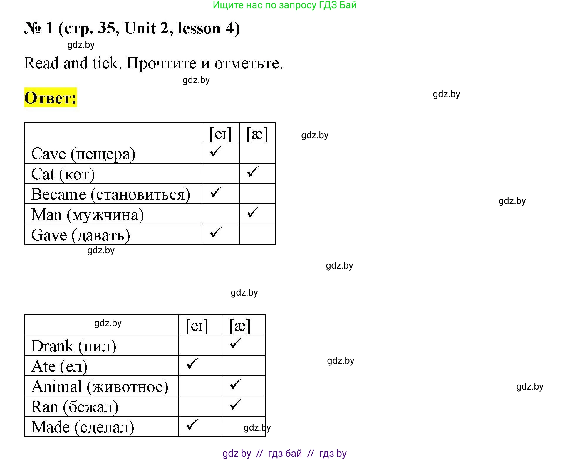 Английский язык (english), 5 класс Рабочая тетрадь (workbook), авторы: Лапицкая Людмила Михайловна (Lapitskaya Ludmila), Калишевич Алла Ивановна, Севрюкова Татьяна Юрьевна, Седунова Наталья Михайловна (Sedunova Natalia), издательство Аверсэв, Минск, 2020, оранжевого цвета, Часть 1, страница 35, номер 1, Решение