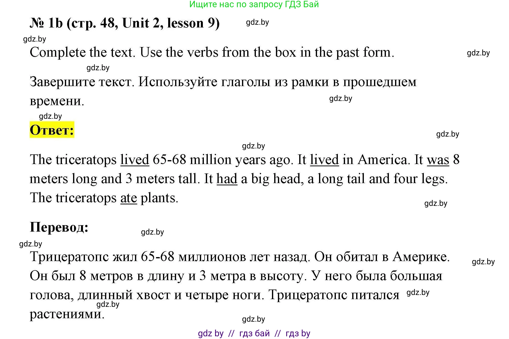 Английский язык (english), 5 класс Рабочая тетрадь (workbook), авторы: Лапицкая Людмила Михайловна (Lapitskaya Ludmila), Калишевич Алла Ивановна, Севрюкова Татьяна Юрьевна, Седунова Наталья Михайловна (Sedunova Natalia), издательство Аверсэв, Минск, 2020, оранжевого цвета, Часть 1, страница 48, номер 2, Решение