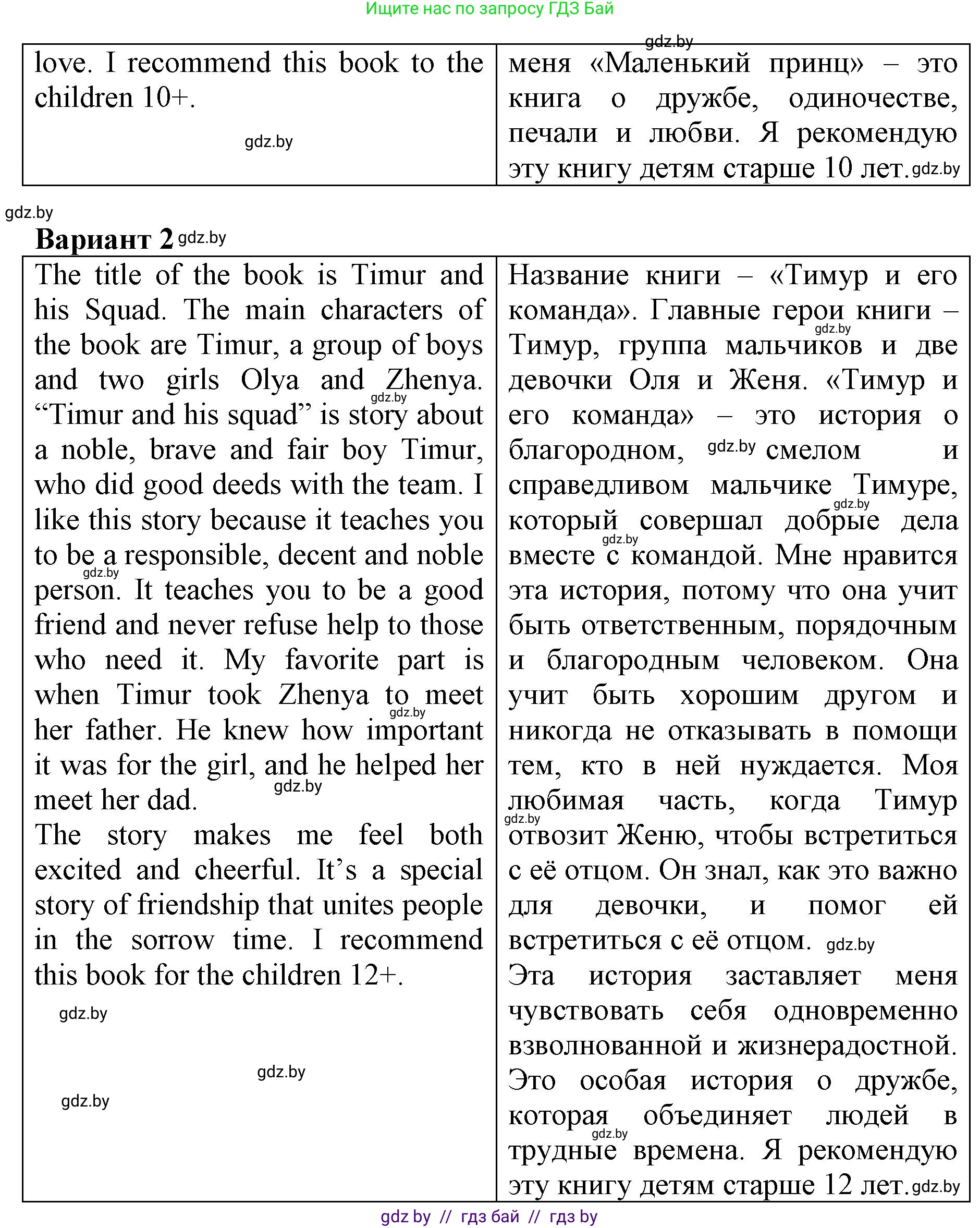 Английский язык (english), 7 класс Рабочая тетрадь (workbook), авторы: Демченко Наталья Валентиновна, Севрюкова Татьяна Юрьевна, Наумова Елена Георгиевна, Юхнель Наталья Валентиновна, Манешина А В, Маслёнченко Н А, Рыбалко О Н, издательство Аверсэв, Минск, 2021, голубого цвета, Часть ( Part) 1, страница 103, номер 3, Решение (продолжение 2)