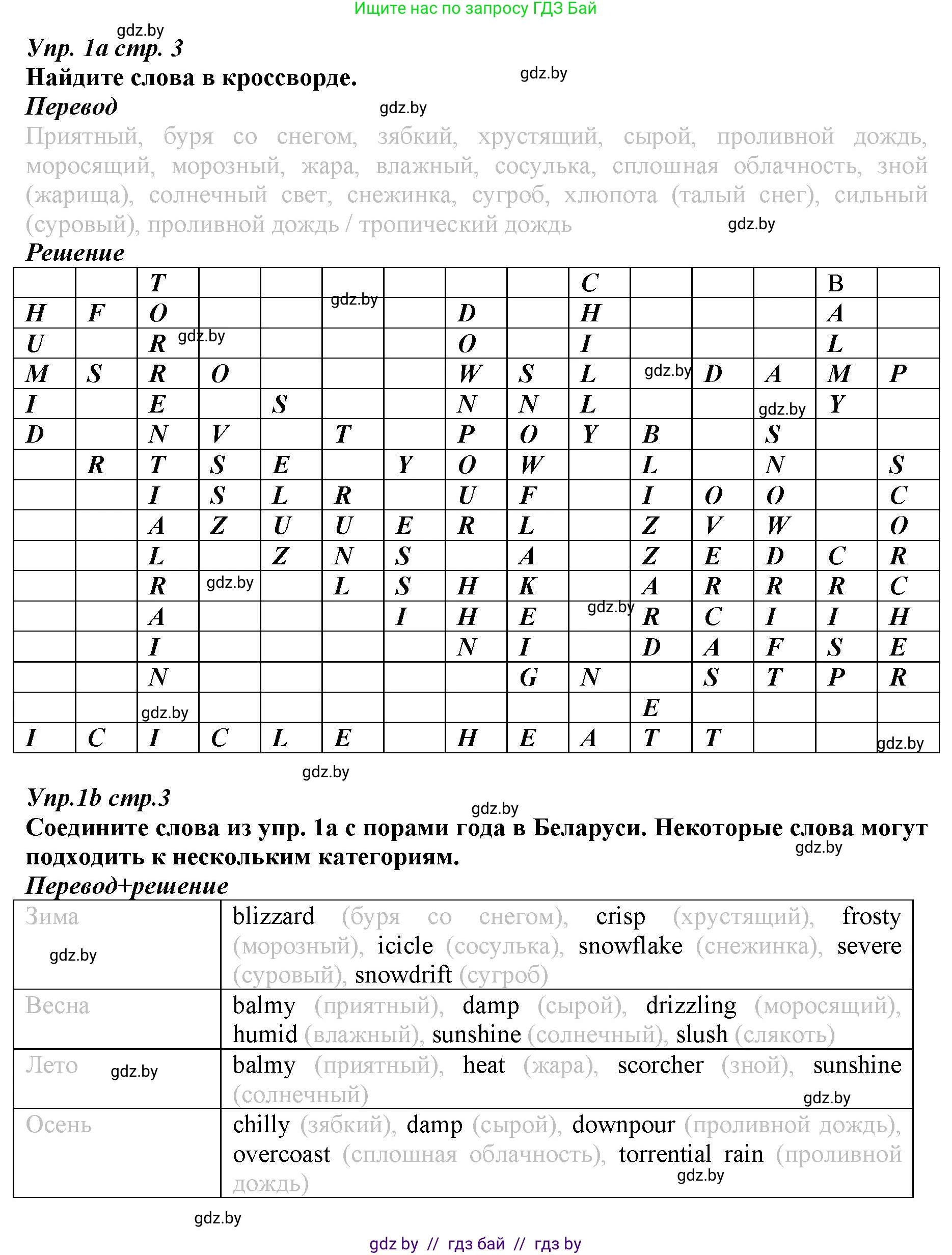 Английский язык (english), 9 класс Рабочая тетрадь (workbook), авторы: Демченко Наталья Валентиновна, Юхнель Наталья Валентиновна, Малиновская Елена Александровна, Романчук Вероника Романовна, Бушуева Эдите Владиславовна, Наумова Елена Георгиевна, Яковчиц Т Н, издательство Аверсэв, Минск, 2022, зелёного цвета, Часть ( Part) 2, страница 3, номер 1, Решение