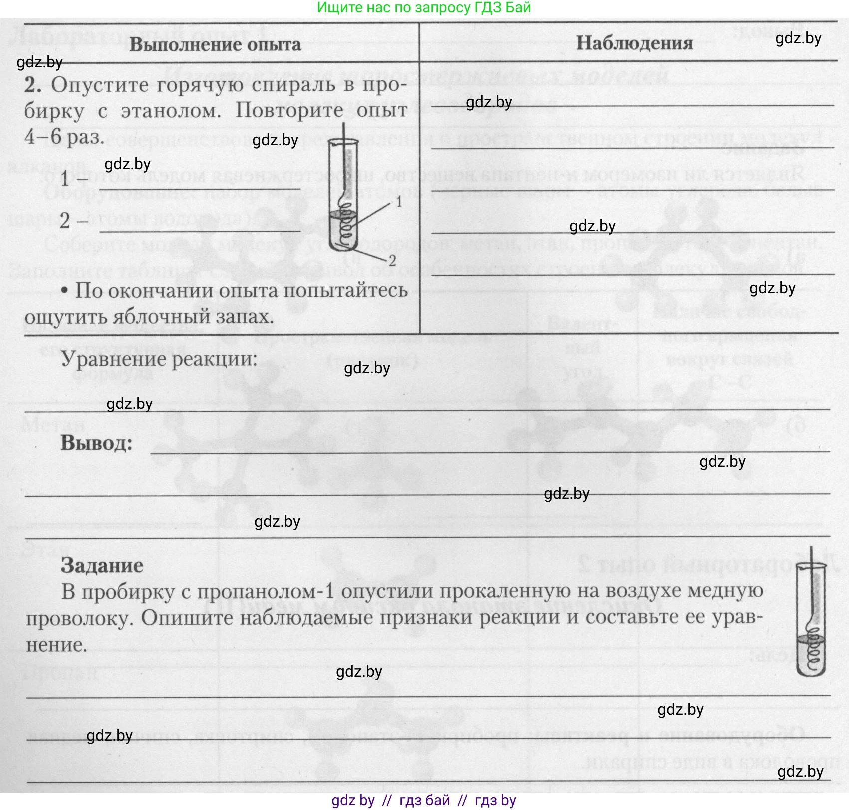 Химия, 10 класс Тетрадь для практических работ, автор: Борушко Ирина Ивановна, издательство Сэр-Вит, Минск, 2021, розового цвета, Часть 2, страница 3, Условие (продолжение 2)