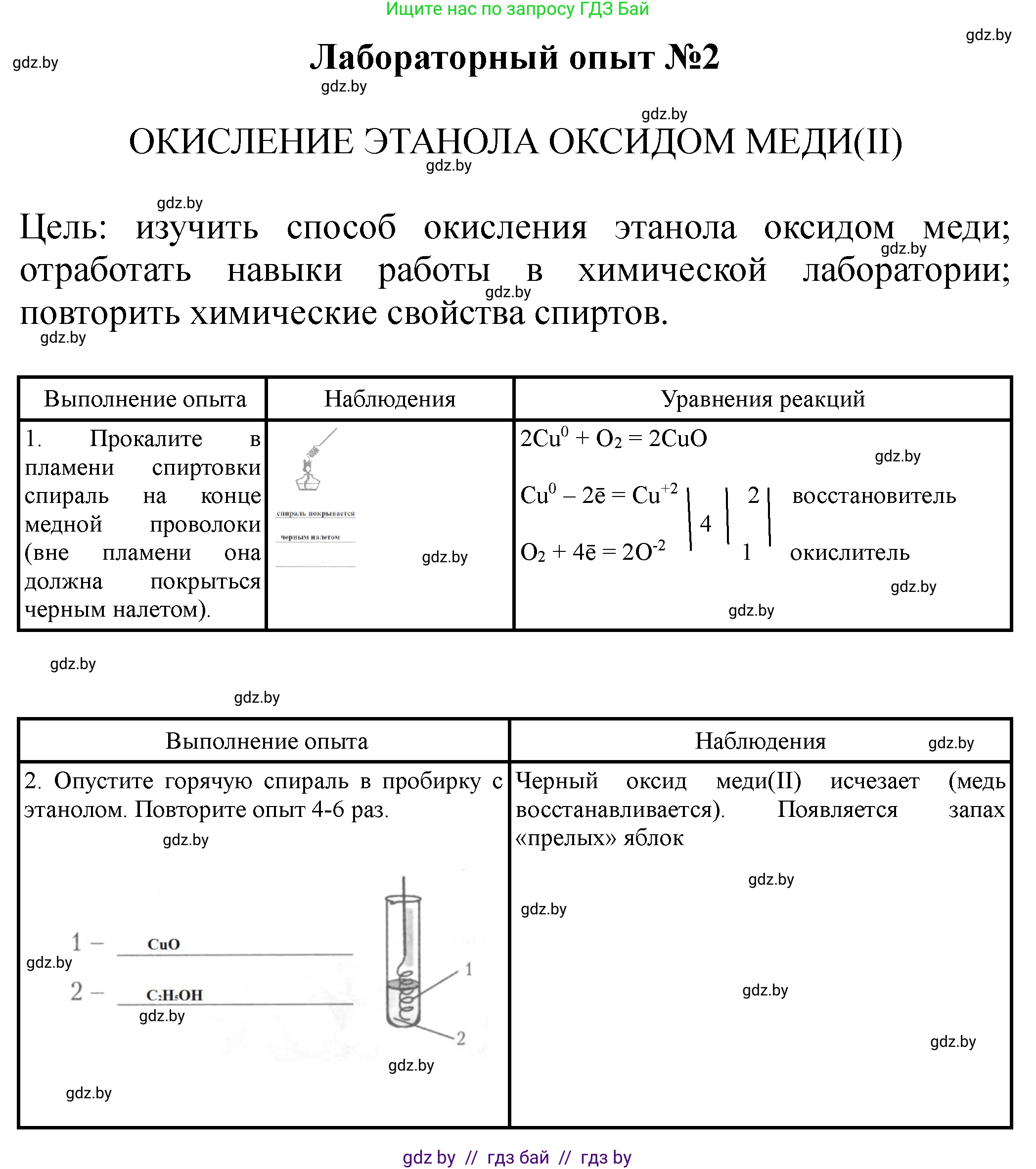 Химия, 10 класс Тетрадь для практических работ, автор: Борушко Ирина Ивановна, издательство Сэр-Вит, Минск, 2021, розового цвета, Часть 2, страница 3, Решение