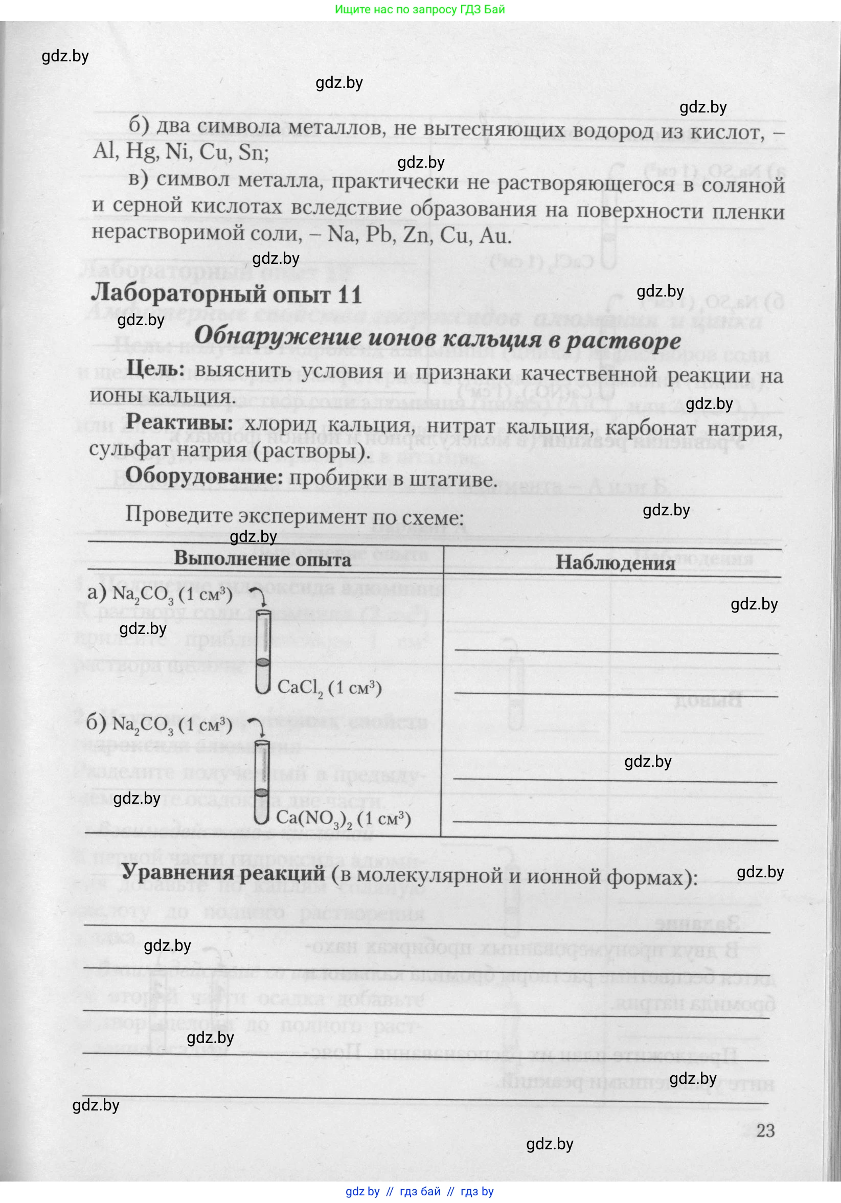 Химия, 11 класс Тетрадь для практических работ, автор: Борушко Ирина Ивановна, издательство Сэр-Вит, Минск, 2021, розового цвета, Часть 2, страница 23