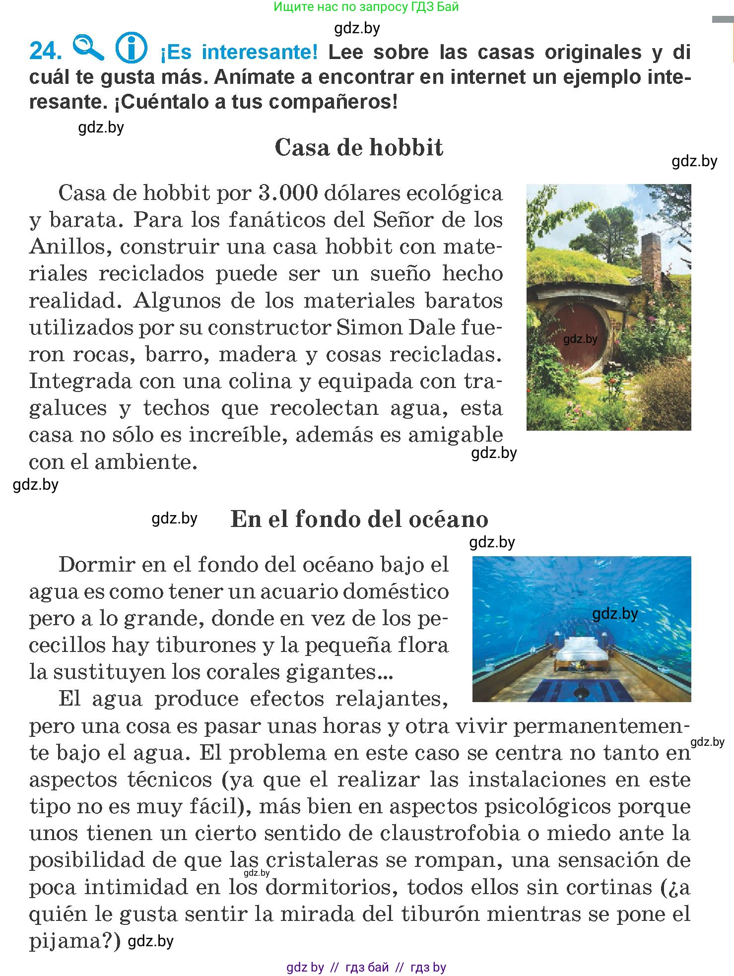 Испанский язык, 10 класс Учебник, авторы: Гриневич Елена Карловна, Янукенас Ольга Викторовна, издательство Вышэйшая школа, Минск, 2019, оранжевого цвета, страница 91, номер 24, Условие