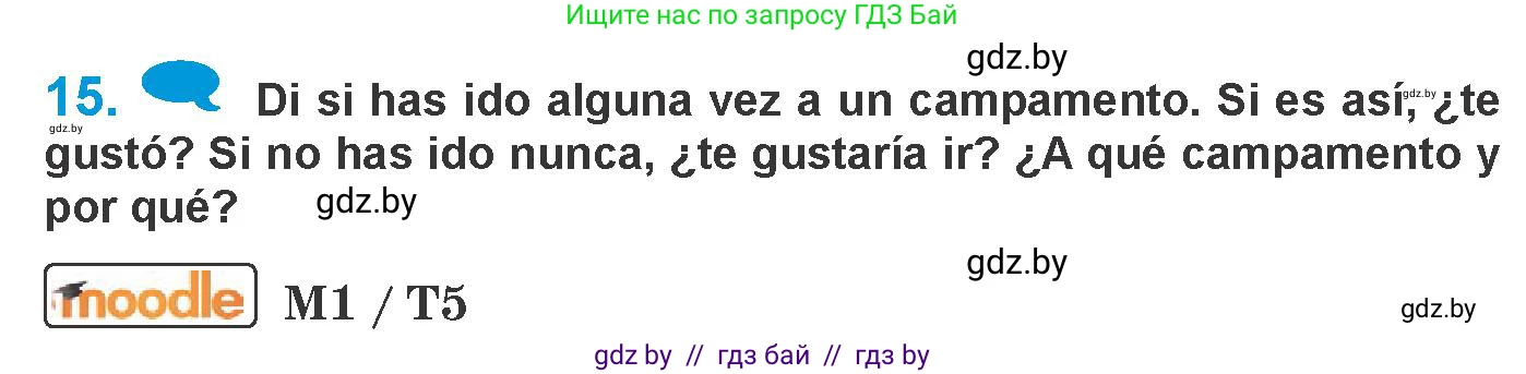 Испанский язык, 10 класс Учебник, авторы: Гриневич Елена Карловна, Янукенас Ольга Викторовна, издательство Вышэйшая школа, Минск, 2019, оранжевого цвета, страница 246, номер 15, Условие